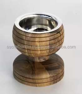 Quemador de incienso artesanal de madera y resina epoxi Mubkhar Premium hecho a mano, diseño indio asequible más vendido - Product Image 3