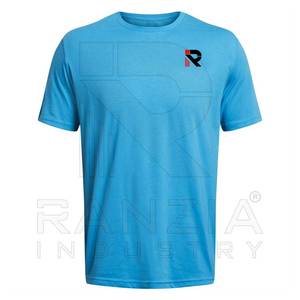 Customised 100% Cotton Men's T-Shirt Soft Microfiber Light <b>Weight</b> <b>Blank</b> Plus Size Street Wear with Logo Printing - Product Image 3