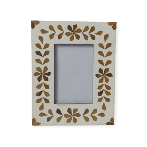 <b>Small</b> Brown & White Resin MDF Rectangular <b>Photo</b> <b>Frame</b> Eco-Friendly Inlay Craft Usage Home Anniversary Party Gifts Factory Price - Product Image 2