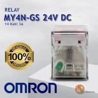 Relais de sécurité miniature Omron MY4 N 24V DC pour panneaux de commande, tension de bobine 24VDC, protection scellée
