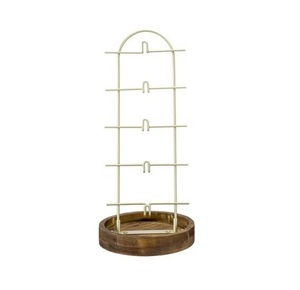 Soporte de joyería de metal duradero con acabado liso adecuado para casas contemporáneas, oficinas, tiendas y colecciones de joyería - Product Image 1