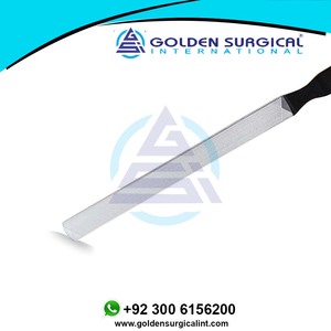 Lima de Uñas Personalizada de 4 Lados, 7 Pulgadas de Largo, Acero Inoxidable, Herramientas Profesionales para el Cuidado de las Uñas, Instrumentos de Salón, MOQ Bajo, Precio Económico - Product Image 2