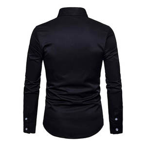 High Quality <b>Men</b> Fleece Long Sleeve Embroidered <b>Shirts</b> Best Quality Low Price Adjustable New Design <b>Men</b> Embroidered <b>Shirts</b> - Product Image 3