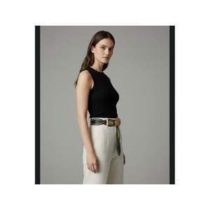 Ceinture de cowgirl, ceinture de taille, ceinture de robe, ceinture de jupe, ceinture de pantalon - Noir-Or - Product Image 3