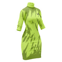 Robe longue en laine pour femme, collection Hiver 2026, modèle élégant à manches longues, taille naturelle, couleur unie, tricotée