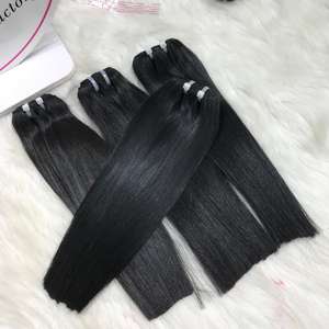 Extensiones de cabello humano virgen crudo de alta calidad Worldnewhair Proveedor de paquetes de cabello humano alineados con cutícula recta - Product Image 1