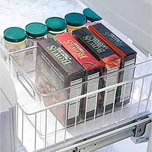 2 X Clear Kitchen Storage <b>Bin</b> with Handle for Refrigerators & Cabinets - Product Image 4