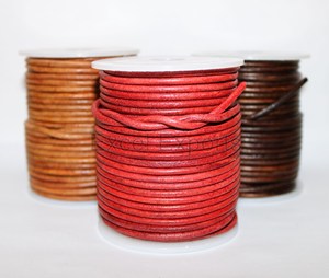 Bracelets en cuir de qualité supérieure, lacets pour la fabrication de bijoux et la décoration, cordons en gros. - Product Image 3
