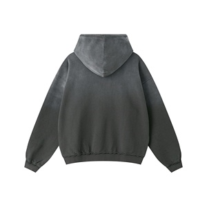 Logo de broderie personnalisé impression bouffante 3d sweat à capuche 370gsm unisexe poids lourd 100% coton sweat à capuche vierge surdimensionné lavé à l'acide sweats à capuche - Product Image 6