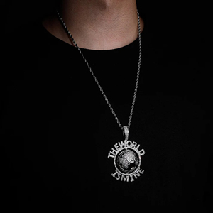 Fábrica personalizada 10kt oro sólido 3D carta personalizada Hip Hop VVS diamantes Iced joyería plata esterlina certificada GRA certificada - Product Image 3