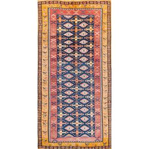 Kiaan Pae-151 Hand Knotted Wool Rugs Multi-Handed Geometric Abstract Rectangular Puzzle Hallway Design Viscose Jaipur Rugs Home - Product Image 1