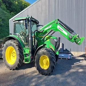 Tracteur agricole multifonctionnel John Deere 6130R 4x4 à moteur diesel, cabine climatisée, pompe, vente en usine - Product Image 6
