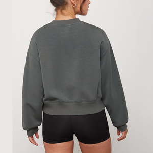 Sudaderas transpirables para mujer Sudadera de cuello redondo de gran tamaño Sudadera sin capucha - Product Image 4
