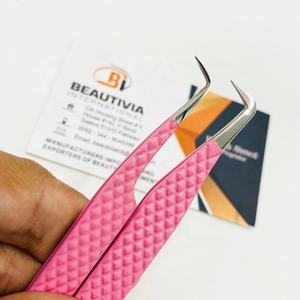 Vente en gros Pince à épiler en acier inoxydable de haute qualité Meilleure vente OEM Pince à épiler d'extension de cils personnalisée et durable - Product Image 6