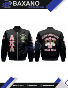 Alfa |   Kapa |   Chaqueta Universitaria Alpha Sorority con Diseño de Letras Griegas SKEEWEE, Estampado, Invierno, Transpirable, Resistente al Viento - Product Image 6