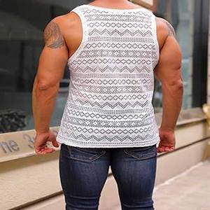 Nouvelle arrivée personnalisé hommes débardeur grande taille Singlet respirant confortable Gym débardeur pour hommes téléchargé par robe de sport - Product Image 5