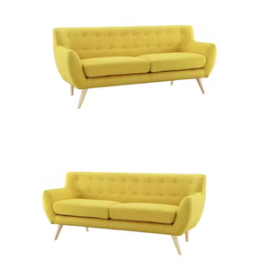 Sofá moderno de dos asientos con cubierta de tela cómoda Venta caliente Precio directo de fábrica al por mayor para hoteles Apartamentos y salas de estar - Product Image 2