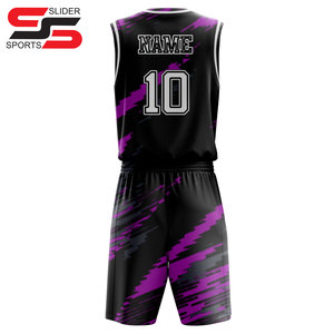 Ventes en gros de maillots de basket-ball de dernière génération, vêtements de sport, maillots de basket-ball personnalisés, maillots et shorts de basket-ball de couleurs unies - Product Image 2