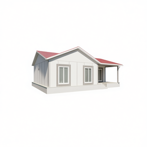 Casa Prefabricada Moderna de Una Planta con Techo Triangular, Color Blanco, Fácil Instalación, Diseño Residencial - Product Image 2