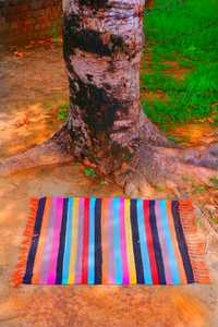 Alfombra Dhurrie de algodón indio moderna, alfombra trenzada de tejido plano para sala de estar, hoteles, campings y picnics, alfombras de área al por mayor - Product Image 2