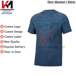 T-shirt à manches courtes avec poche de lavage minéral T-shirt de pêche Hommes Vêtements de plein air respirants Toute la journée Aventure T-shirts décontractés pour hommes - Product Image 4