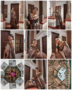 Rehaussez votre garde-robe ethnique avec les saris en soie Lichi de qualité supérieure, maintenant disponibles aux tarifs de gros de FashionHarbour - Product Image 6