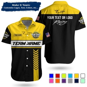 Chemises de course personnalisées, fabricant et fournisseur d'uniformes pour équipes de mécaniciens, vêtements de course automobile. - Product Image 4