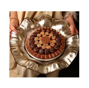 Bol en métal de qualité supérieure avec support bols de service au chocolat design élégant dessus de table bonbons bonbons bol de service prix le plus bas - Product Image 1