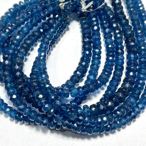 Venta al por mayor de cuentas de forma Rondellel facetadas de apatita de neón, cuentas naturales de calidad AAA para la fabricación de joyas - Product Image 4