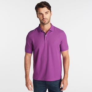 Nueva Llegada, Camisetas Polo Casuales de Manga Corta de Color Sólido para Hombre - Product Image 1
