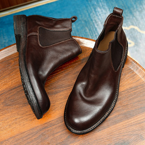 Bottes brogues en cuir de haute qualité avec détails perforés et semelle intérieure respirante pour les rassemblements professionnels des gentlemen - Product Image 3