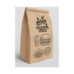 Bolsa de papel SOS de grado alimenticio, 411mm x 254mm x 133mm, Impresión de logotipo personalizado, sellado y mango abierto, el más vendido de Malasia - Product Image 1