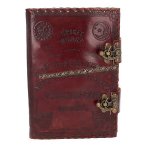 Diario de cuero superventas de alta calidad, Bloc de notas encuadernado con pentagrama en relieve con cerradura para hombres y mujeres - Product Image 2