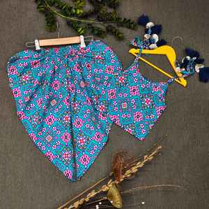 Traje Dhoti Salwar Indo-Occidental de Moda Shoryam para Niñas, Estampado Digital en Rayón, Tradicional para Bodas y Fiestas, para Todas las Temporadas - Product Image 1