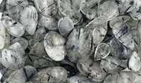 Magnifiques cabochons en rutile noir, pierres précieuses naturelles en vrac pour la fabrication de bijoux, IBRAHIM GEMS, taille et poids personnalisables