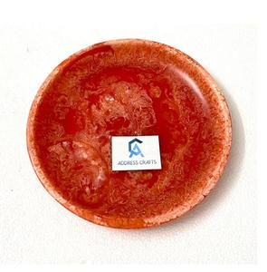 Platos de resina de lujo de forma redonda de diseño único, vajilla para servir postres, platos de resina para el hogar, Hotel, restaurantes, uso - Product Image 6