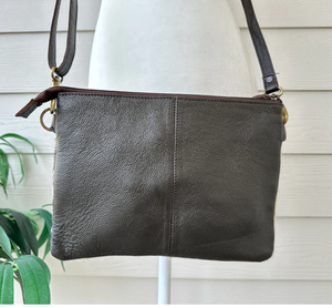 กระเป๋าถือหนังวัวแท้กระเป๋าโท้ทสไตล์ผู้หญิงแฟชั่นพร้อมสายสะพายไหล่ใส่สบายกระเป๋าทรงถังหนังวัวแท้สำหรับผู้หญิง - Product Image 2