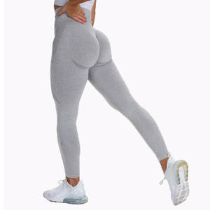 Mallas con logotipo personalizado para mujer, mallas de material transpirable de color sólido para gimnasio, fabricante profesional de alta calidad - Product Image 4