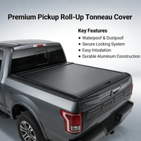 Cubierta Retráctil Manual con Luz Interna para NISSAN TITAN XD, Material Aluminio, Instalación sin Perforación, Alta Calidad