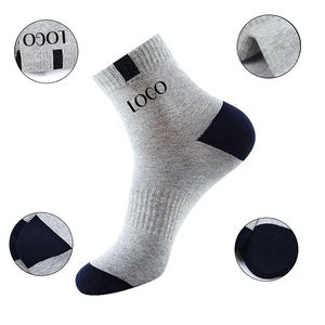 Chaussettes courtes en tricot pour hommes et femmes, auto-chauffantes, antidérapantes, confortables, simples, couleur unie, logo corporel, vêtements décontractés - Product Image 4