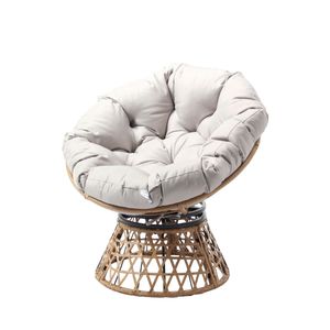 Hiện đại mây Papasan xoay Ghế Đệm ghế cho trong nhà và ngoài trời Sử dụng cho phòng khách sân & nội thất khách sạn - Product Image 3
