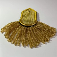 Uniforme ceremonial real bordado a mano de calidad Premium, charreteras de hombro, uniforme táctico de seda, Pin DE SEGURIDAD Vintage de alto rango