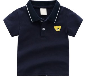 Polo de Alta Calidad para Niños, Cuello Redondo, Mezcla de Poliéster/Algodón, Manga Corta, Diseño Moderno y Elegante, Estilo Casual - Product Image 5