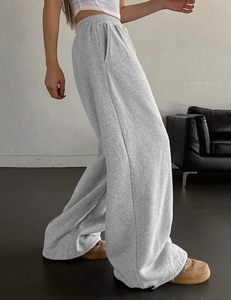 <span class=keywords><strong>Pantalon</strong></span> ample <span class=keywords><strong>taille</strong></span> <span class=keywords><strong>haute</strong></span> US Stock polaire doublé pantalons de survêtement pour femmes Joggers à jambes larges cordon de serrage poignets Baggy Sweat Jogging <span class=keywords><strong>pantalon</strong></span> - Product Image 2