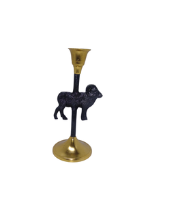 Bougeoir en aluminium noir et or personnalisé et support d'éclairage décoratif au design animal pour la décoration de table à la maison - Product Image 1