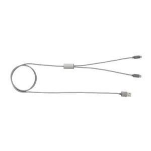 Customized <b>3</b>-in-1 Braided <b>Cable</b> <b>USB</b> Gadget for Promotional Gadgets - Product Image 2