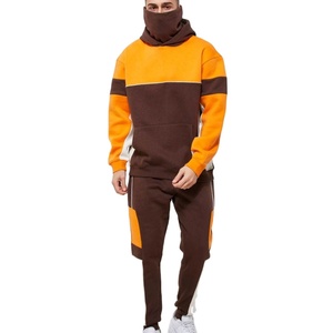 Conjunto deportivo para hombre con chaqueta transpirable y pantalones para correr, entrenamiento deportivo, sesiones de gimnasio y uso diario informal. - Product Image 1