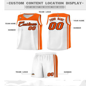 Maillot et short de basket-ball personnalisés Streetwear nouveau style d'uniforme de basket-ball ensembles de maillots d'équipe de tournoi de basket-ball - Product Image 4