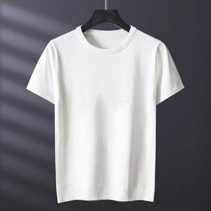 T-shirt classique en coton pour homme, tendance, nouveau, été, respirant, qualité supérieure, manches courtes, tricoté, RRI-TS-09 - Product Image 2
