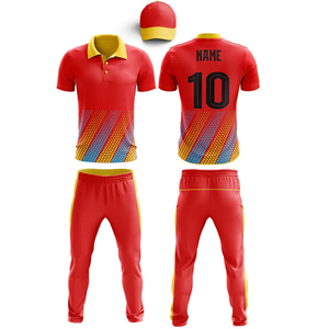 Kit de uniforme de cricket personalizado, tejido ligero de poliéster de secado rápido, ajuste elástico transpirable para ligas y clubes - Product Image 5